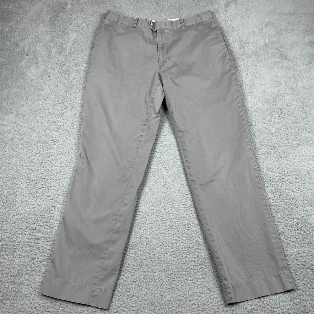 Bar III Slim Fit Chino Pants Mens 34x32 (Fits 32x29) Gray Cotton Trousers Casual